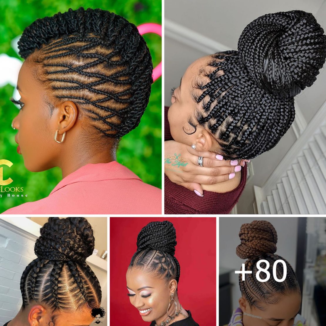 80 Magnificent Black Braided Updos To Look Classy And Sophisticated