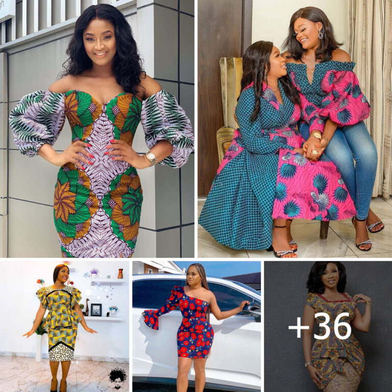 Recreate And Upgrade Your Wardrobe With These Classic Ankara Short Gown