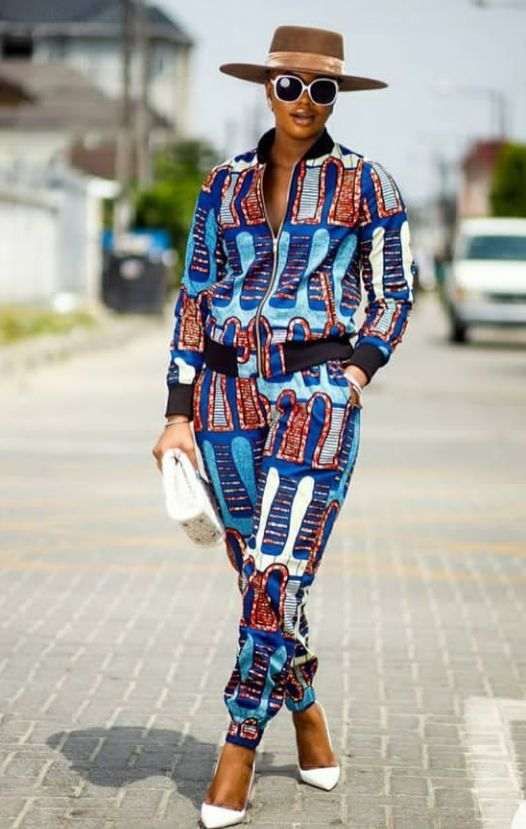 Latest Ankara bomber jacket styles 