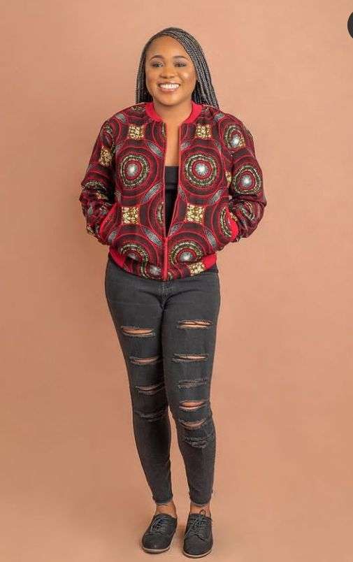 Latest Ankara bomber jacket styles 