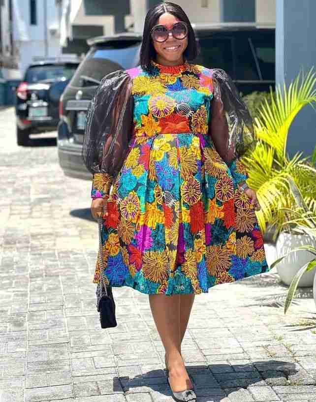 Ankara Short Flare Gown Styles 