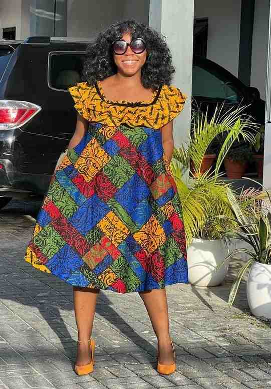 Ankara Short Flare Gown Styles 