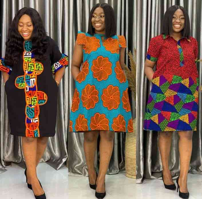 Ankara Short Flare Gown Styles 