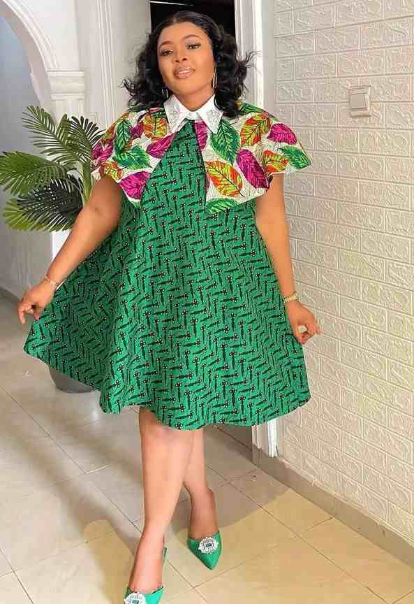 Ankara Short Flare Gown Styles 