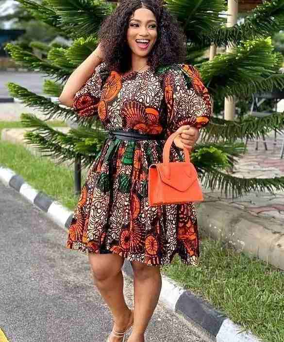 Ankara Short Flare Gown Styles 