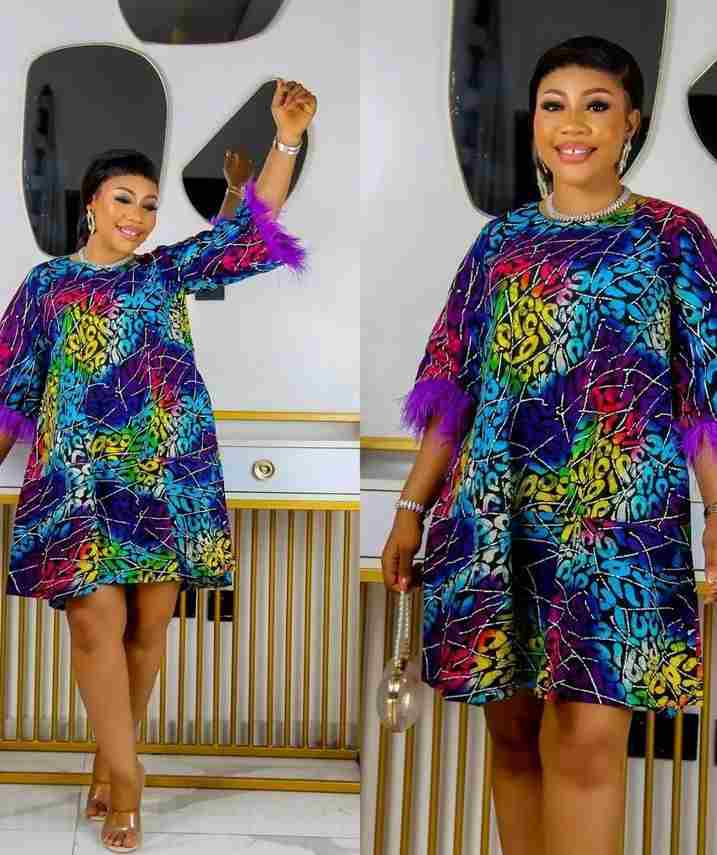 Ankara Short Flare Gown Styles 