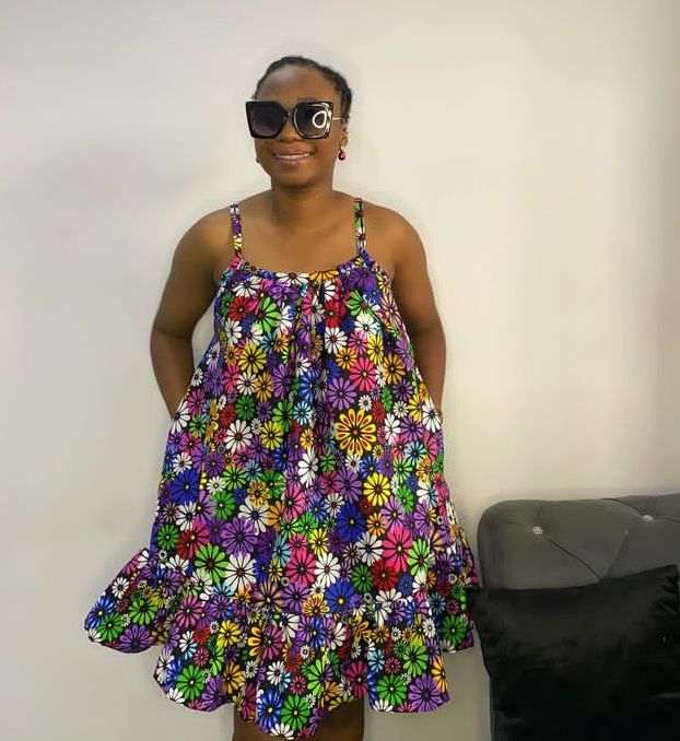 Ankara Short Flare Gown Styles 