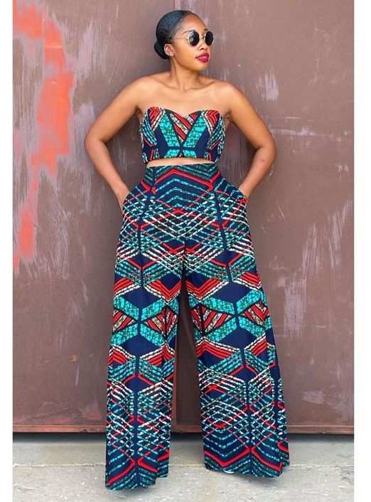 African Trousers and Tops for Ladies